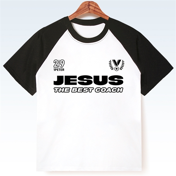합동 2024 여름성경학교용품 (티셔츠-블랙나그랑) 최고의코치예수님